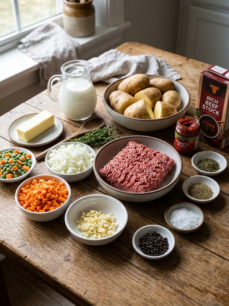High Protein Beef Cottage Pie Recipe 13 Beef cottage pie ingredients arr… 202605101249