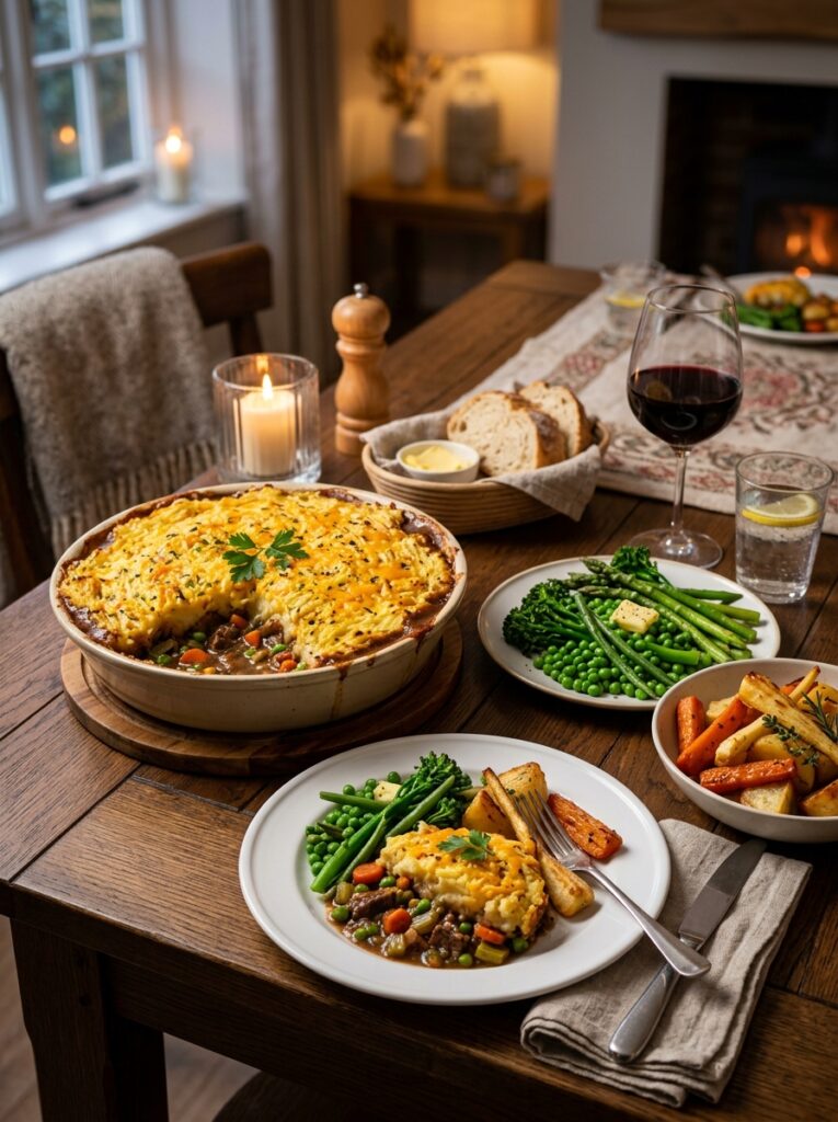 High Protein Beef Cottage Pie Recipe 15 Beef cottage pie setup table 202605101249