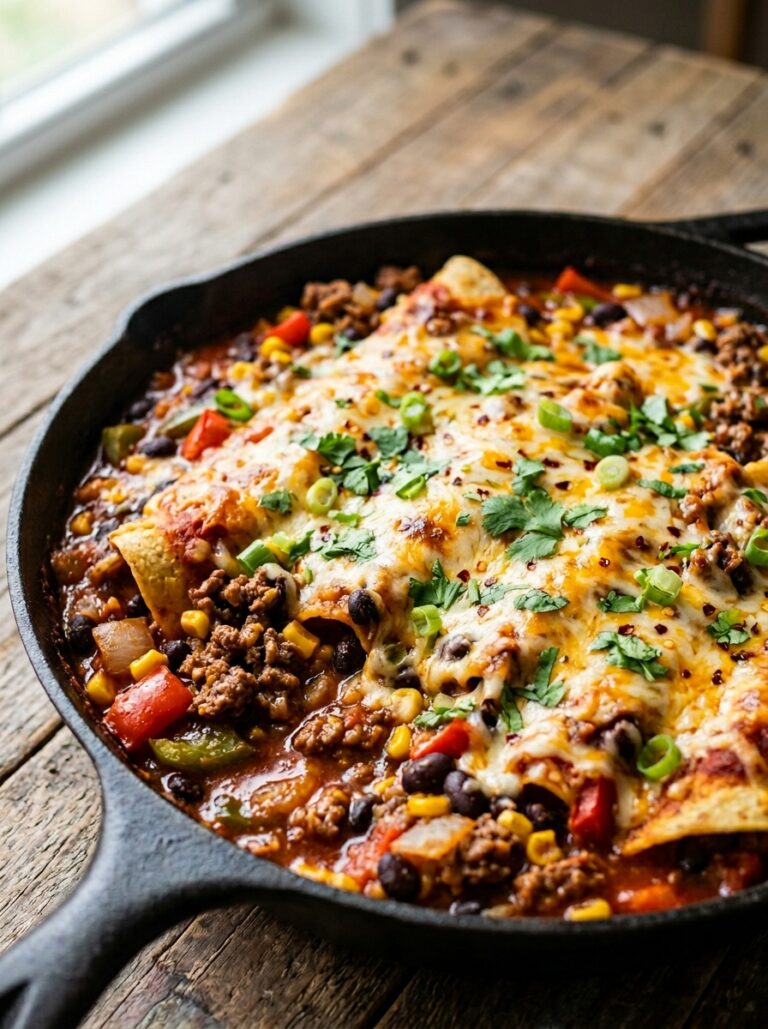 High Protein Beef Enchilada Skillet: A One-Pan Mexican Dinner 17 Beef enchilada skillet recipe 202605081145