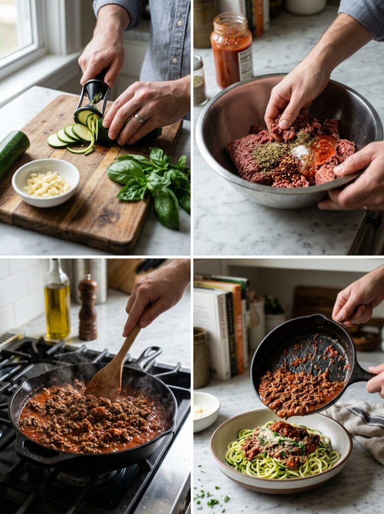 High Protein Beef Marinara Zucchini Noodles Recipe 14 Beef marinara zucchini noodles c… 202605231355