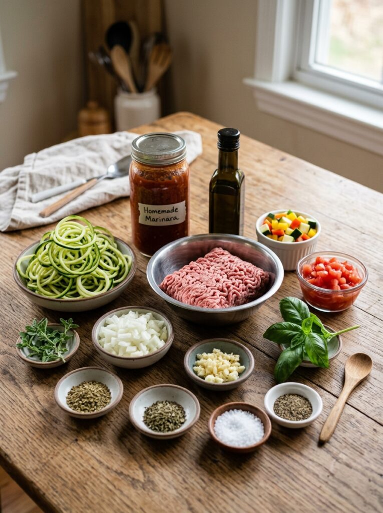 High Protein Beef Marinara Zucchini Noodles Recipe 13 Beef marinara zucchini noodles i… 202605231355