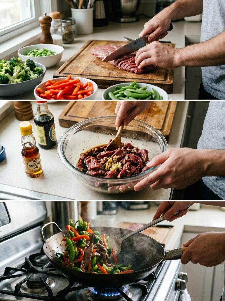 high protein beef stir fry 14 Beef stir fry cooking process 202605062100