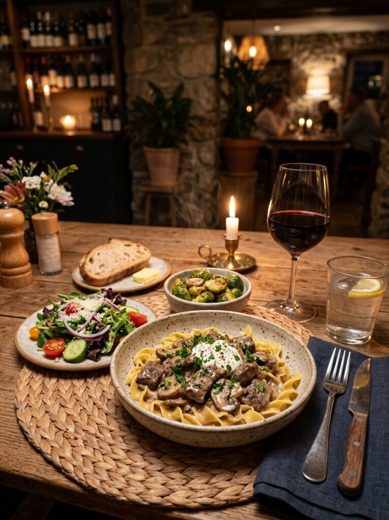 High Protein Beef Stroganoff Pasta 15 Beef stroganoff pasta side dishes 202605160041