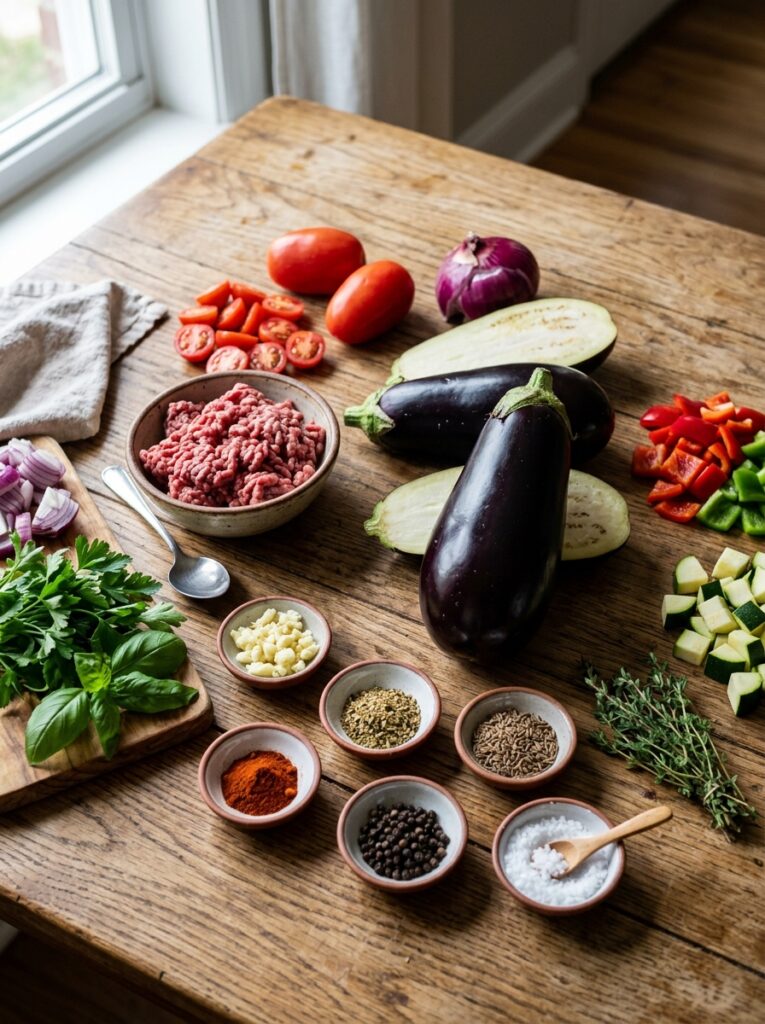 High Protein Beef Stuffed Eggplant 13 Beef stuffed eggplant ingredient… 202605142115