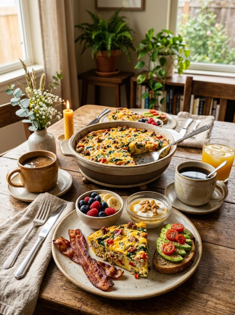 High Protein Breakfast Casserole Recipe 15 Breakfast casserole with side di… 202605291351