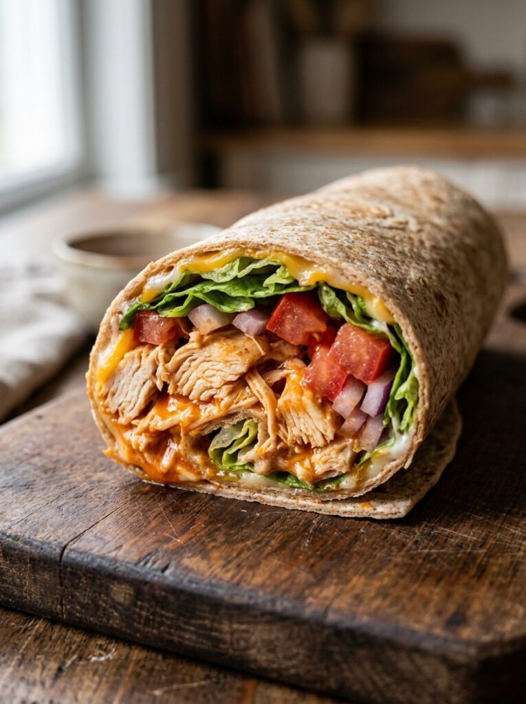 high protein buffalo chicken lunch wrap: Easy Recipe 12 Buffalo chicken lunch wrap 202605051935