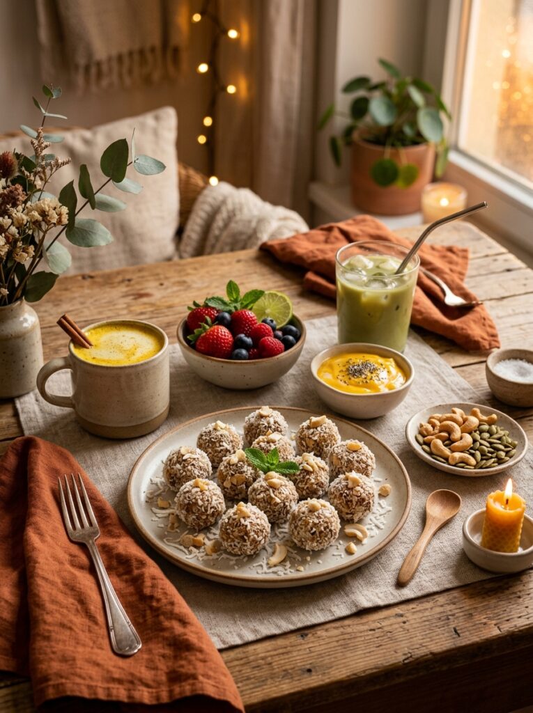 High Protein Cashew Coconut Bites: A Simple Homemade No-Bake Snack 15 Cashew coconut bites setup 202605031842