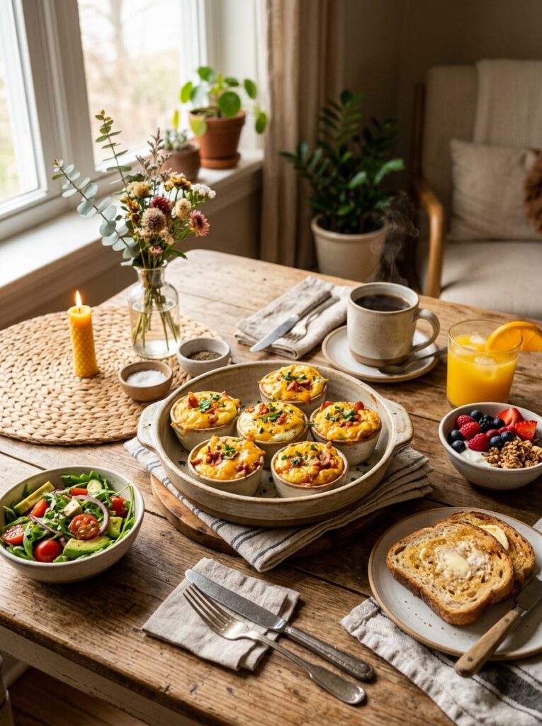 High Protein Cheesy Baked Egg Cups: A Delicious Breakfast Recipe 15 Cheesy baked egg cups setup 202605102307