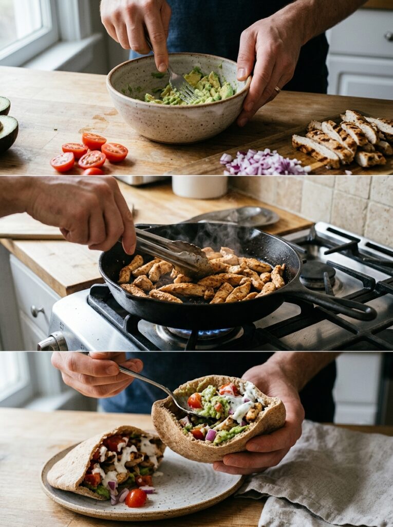 High Protein Chicken Avocado Pita: The Ultimate Healthy and Delicious Wrap 14 Chicken avocado pita cooking pro… 202605051726