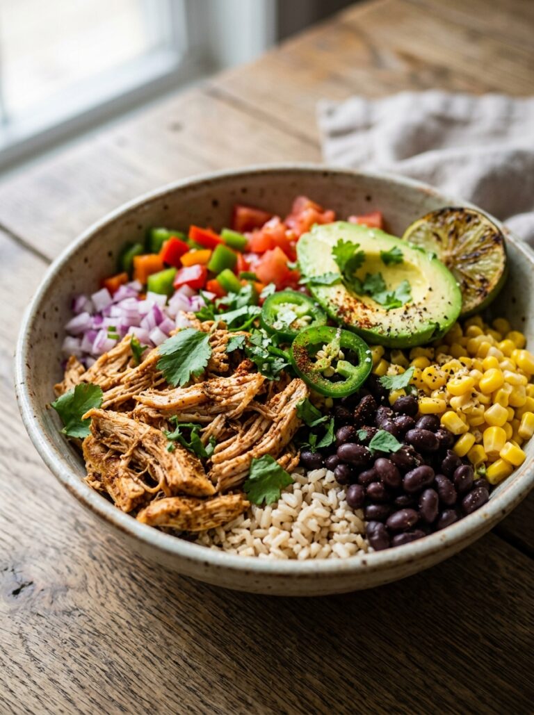 Macro friendly chicken burrito bowl: Easy Recipe 17 Chicken burrito bowl recipe 202606081635