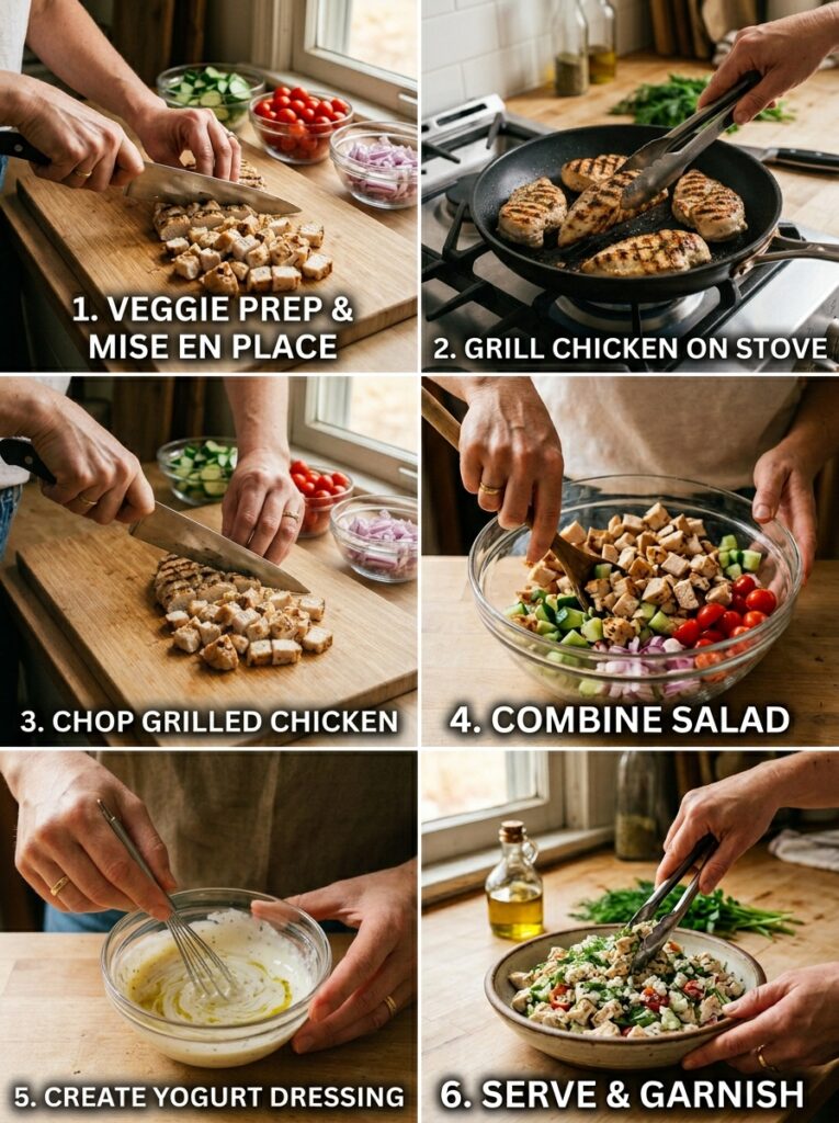 high protein chicken greek yogurt salad recipe 14 Chicken greek yogurt salad process 202605301536