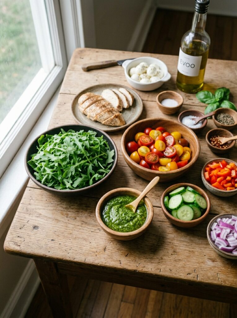 High Protein Chicken Pesto Salad: Ultimate Recipe Guide 13 Chicken pesto salad ingredients … 202605211201