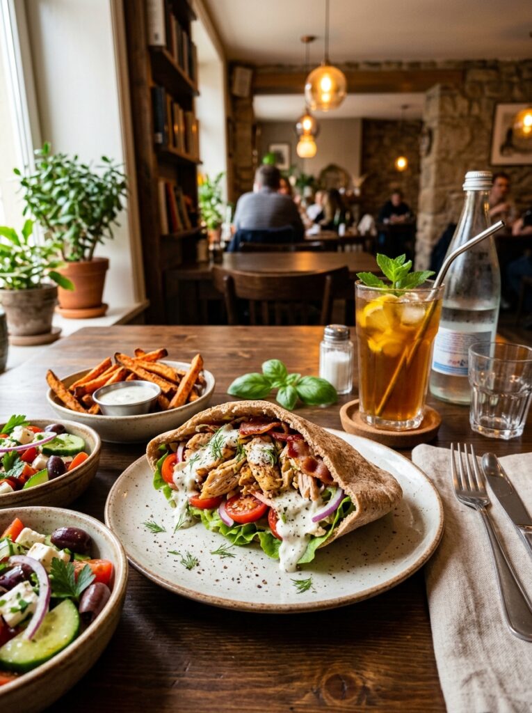 Chicken ranch pita setup table 202605021249