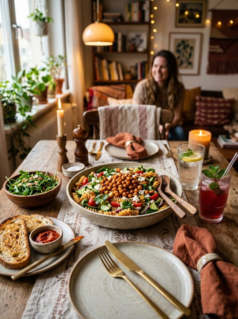 Chickpea pasta salad side dishes 202606061905