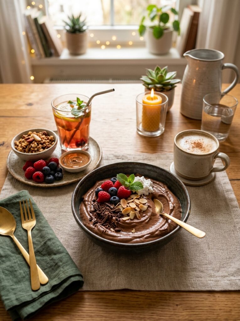 High protein chocolate mousse tofu 15 Chocolate mousse tofu setup 202606081657