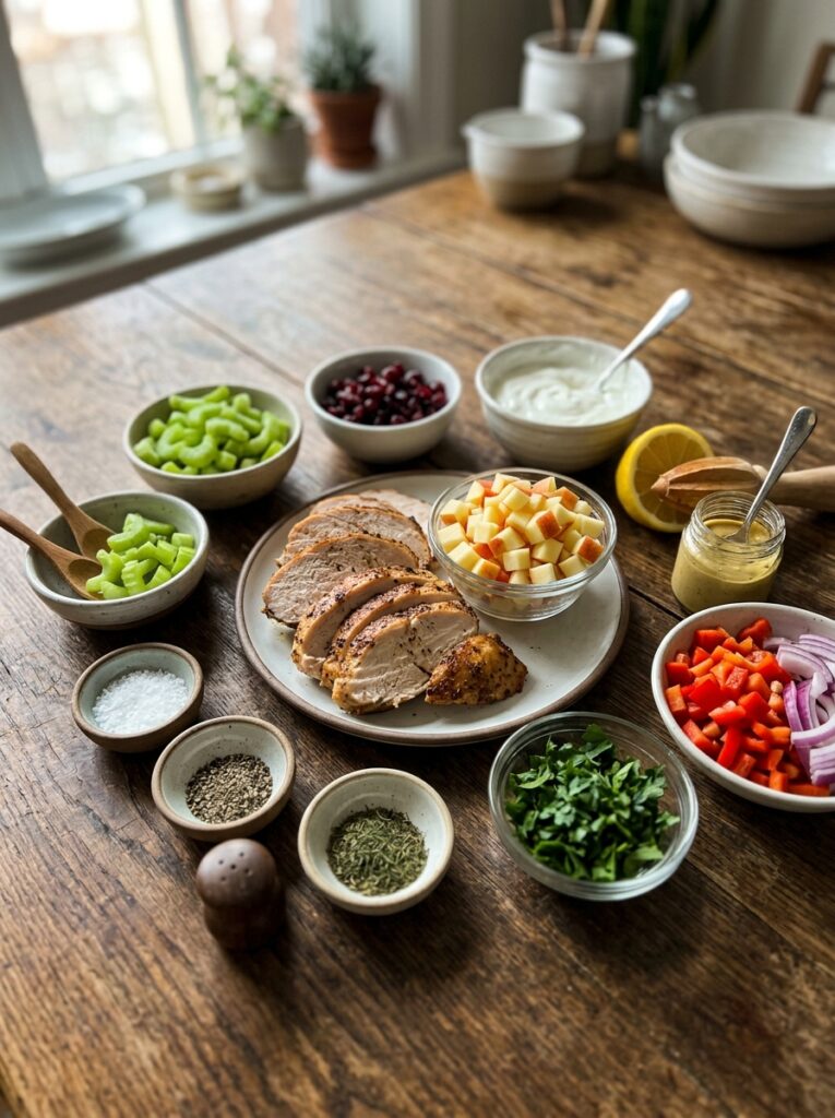 high protein turkey apple salad 13 Close up amateur photo 202605181642