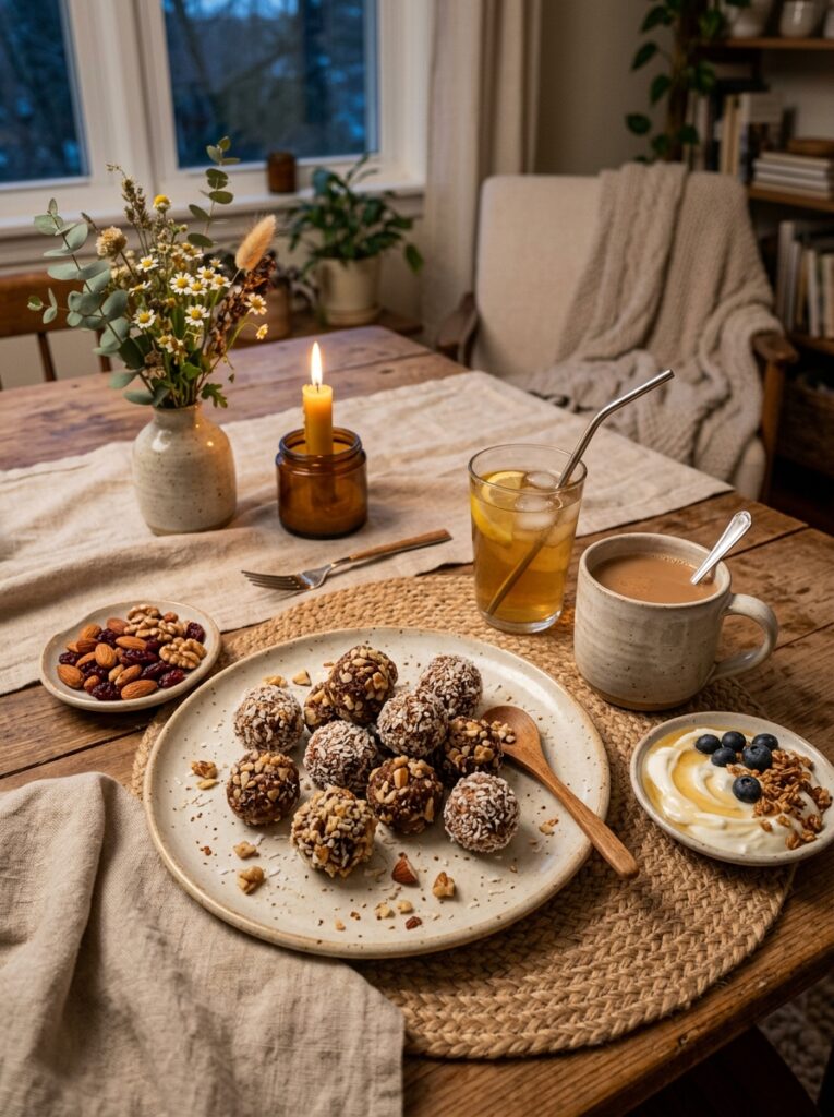 High Protein Coconut Date Bites 15 Coconut date bites setup 202605062042