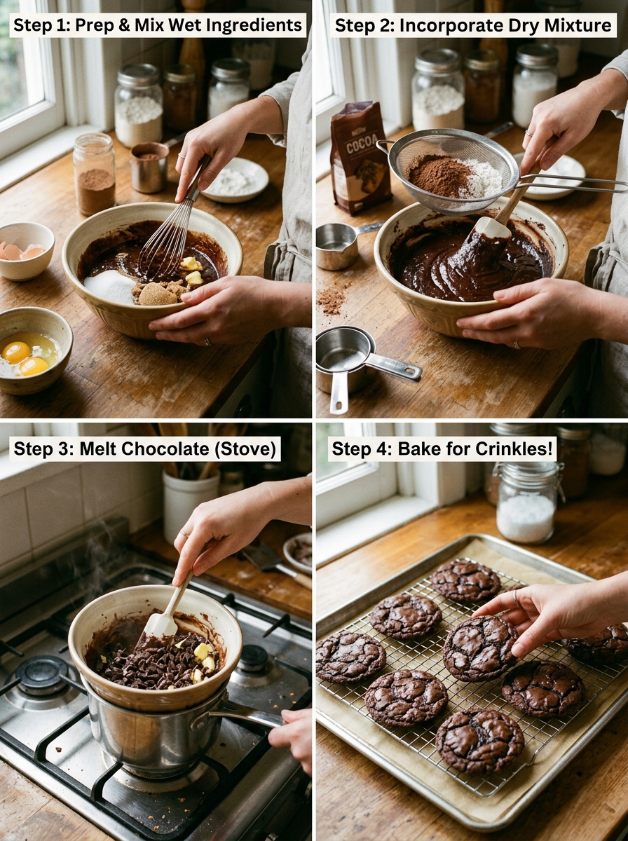 Fudgy Brownie Cookies Crinkle Top: The Ultimate Homemade Recipe 14 Cooking Fudgy brownie cookies 202606111505