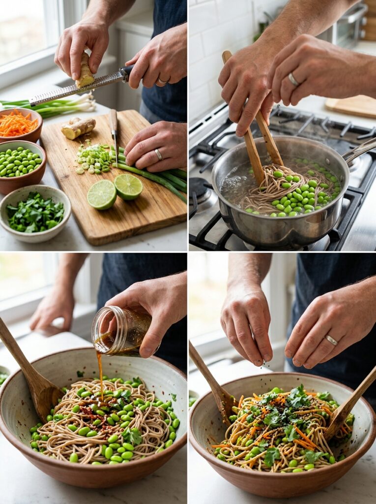 Zesty lime edamame ginger noodle salad 14 Cooking Zesty lime edamame ginge… 202606061936