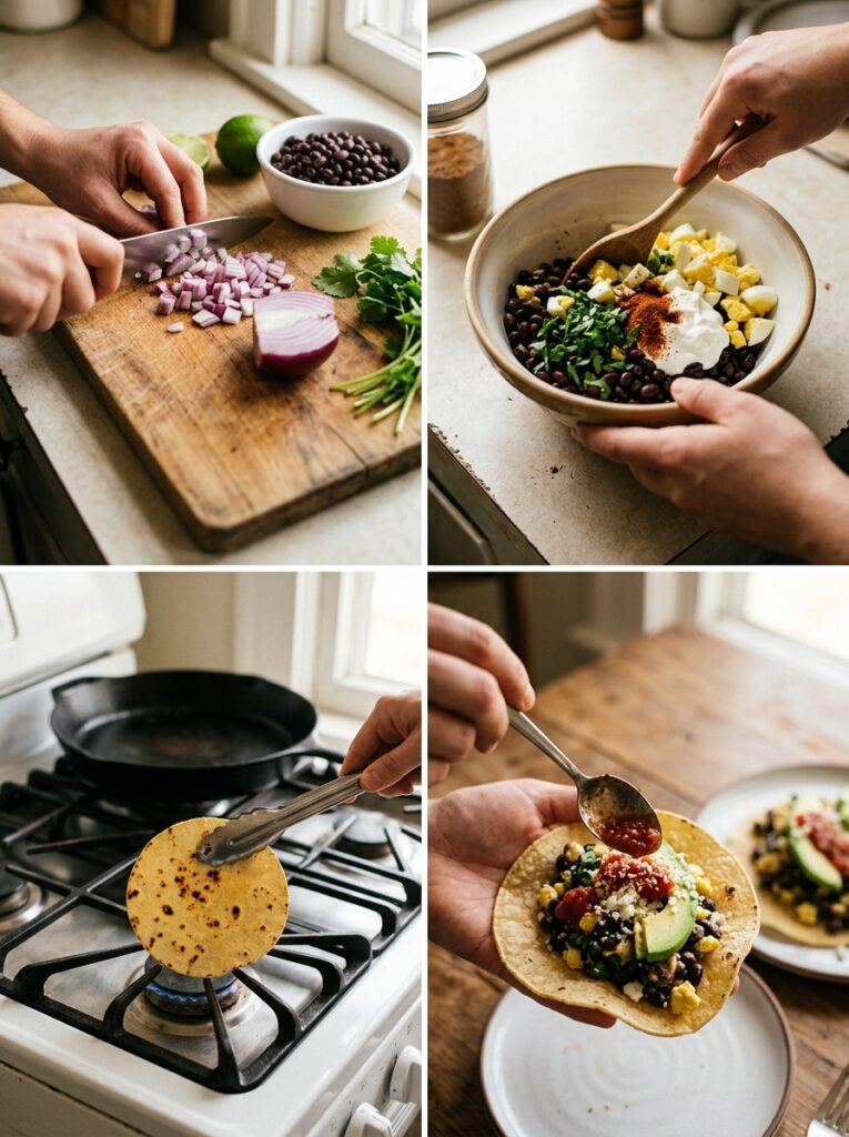 High Protein Black Bean Breakfast Tacos: A Hearty, Healthy Morning Meal 14 Cooking black bean breakfast tacos 202605031837 1