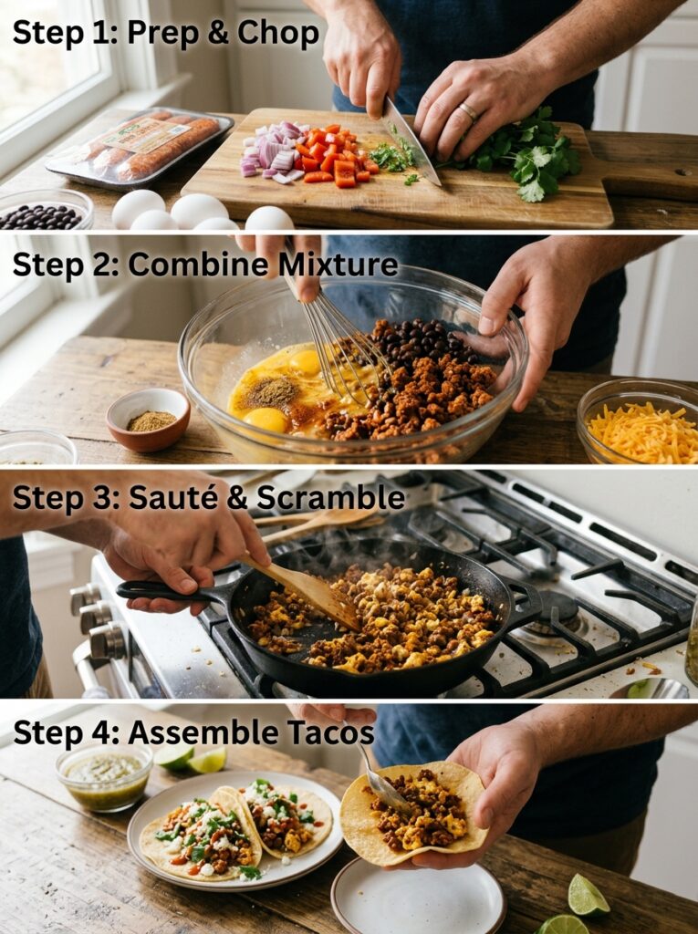 High Protein Chorizo Breakfast Tacos: A Halal/Tex-Mex Inspired Recipe 14 Cooking chorizo breakfast tacos 202605062033