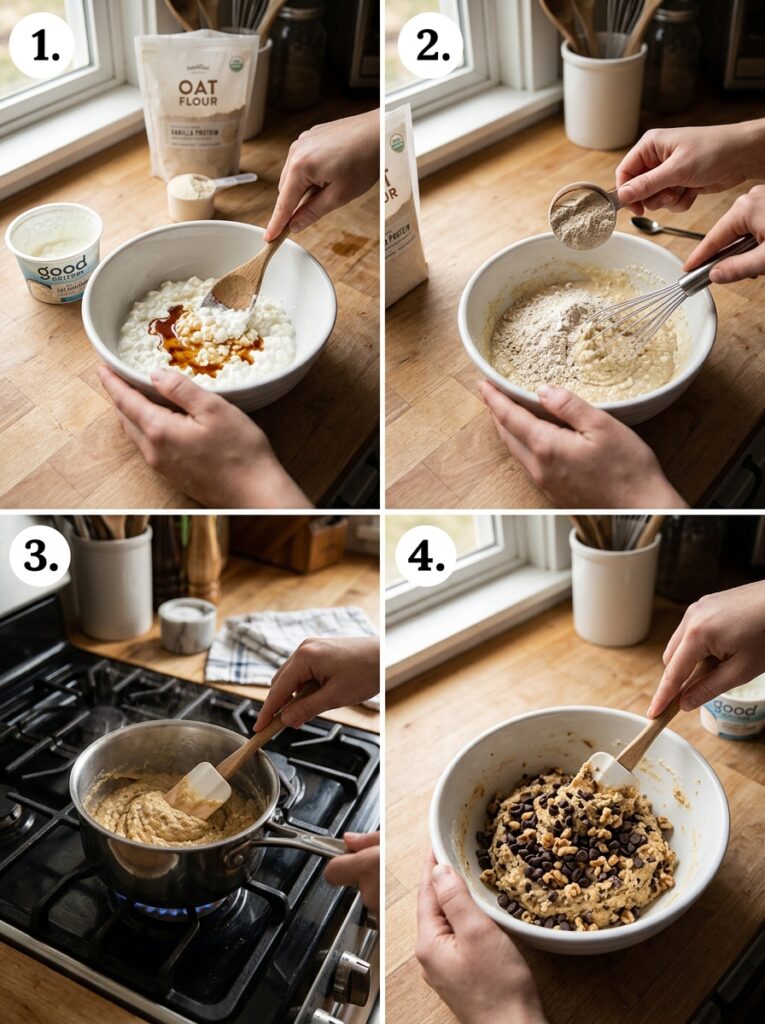 High Protein Cottage Cheese Cookie Dough Recipe: A Healthy, Edible Treat 14 Cooking cottage cheese cookie dough 202606081617