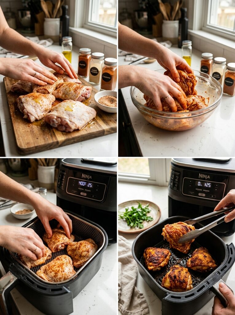 Cooking crispy air fryer chicken 202606081621