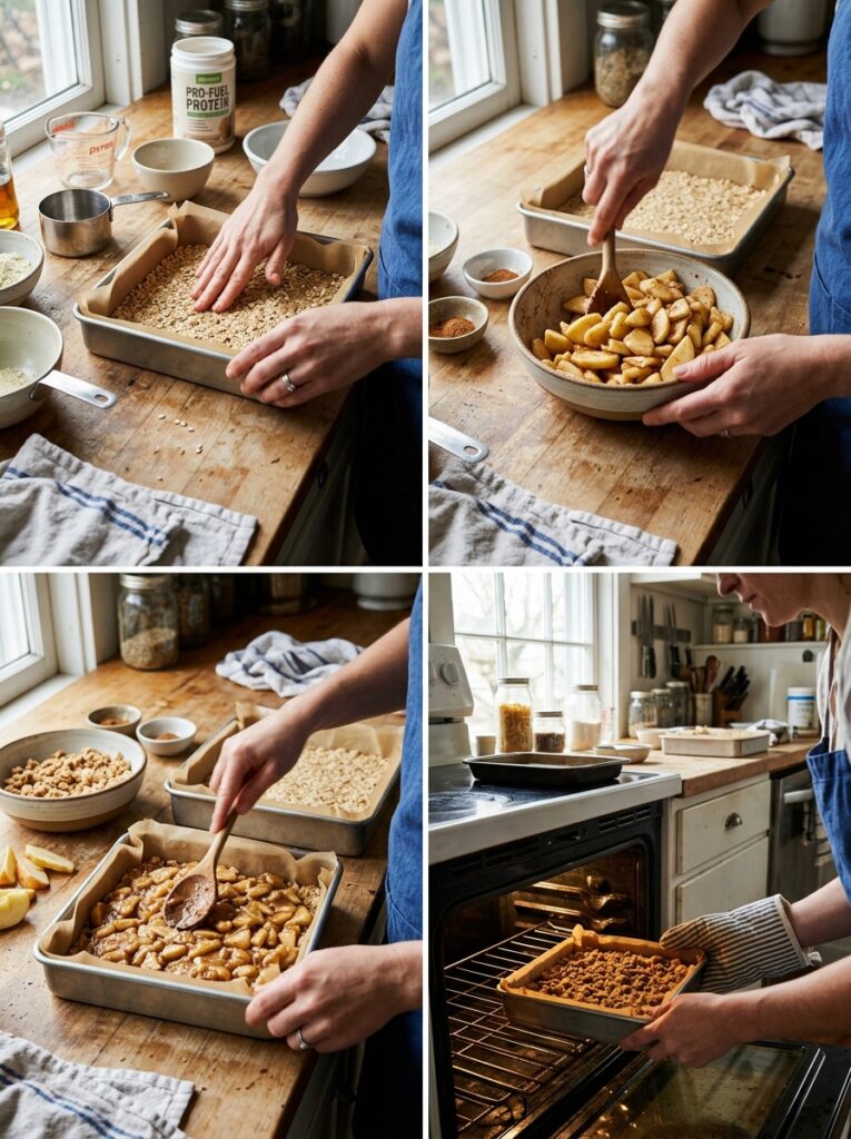 high protein apple pie bars 14 Cooking high protein apple pie 202605241409