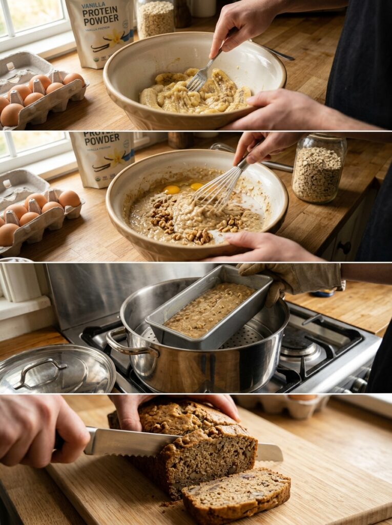 Cooking high protein banana bread 202605171524