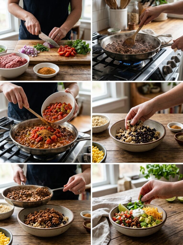 Cooking high protein beef taco 202605051649