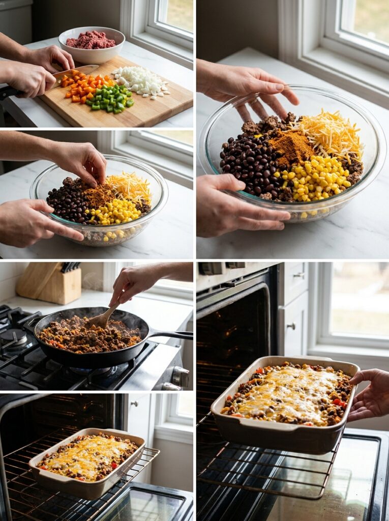 High Protein Beef Taco Casserole 14 Cooking high protein beef taco 202605132231