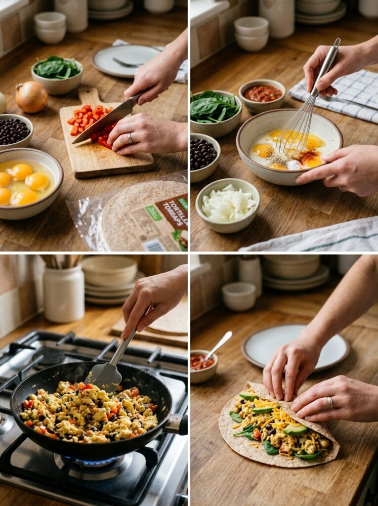 Cooking high protein egg wrap 202605311457