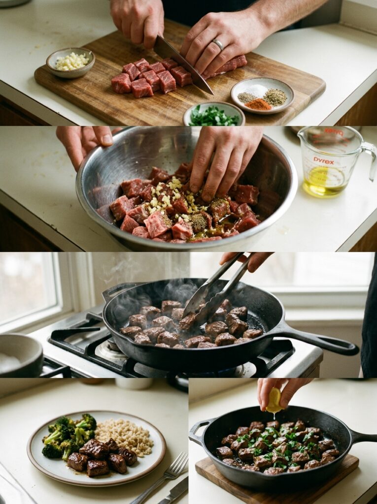 High Protein Garlic Steak Bites Dinner: The Ultimate Homemade Recipe 14 Cooking high protein garlic stea… 202605121502
