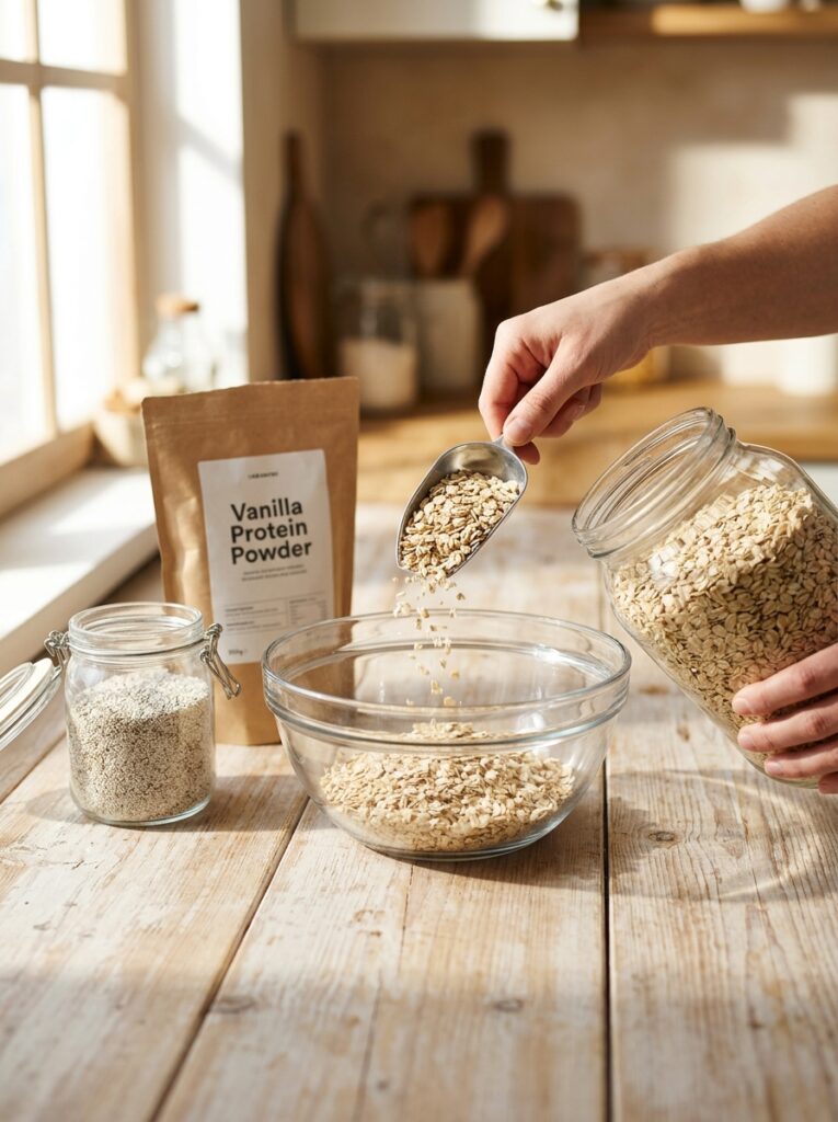 high protein overnight oats jar 14 Cooking high protein overnight oats 202606021527