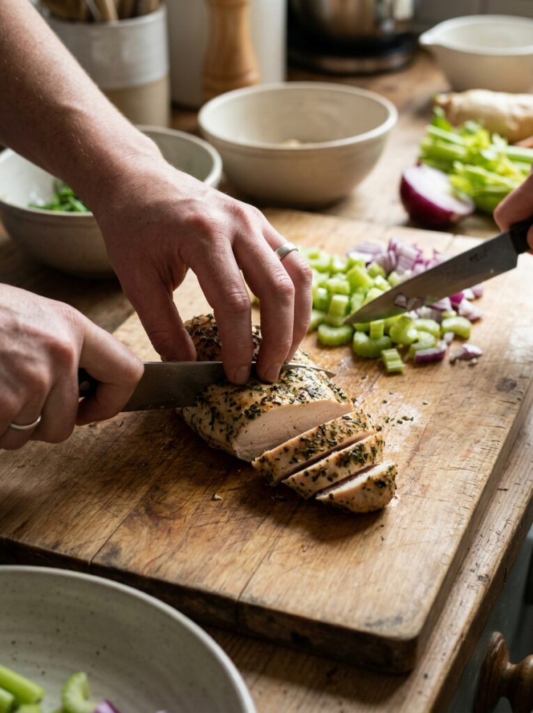 High Protein Roast Chicken Sandwich 14 Cooking high protein roast chick… 202605081159