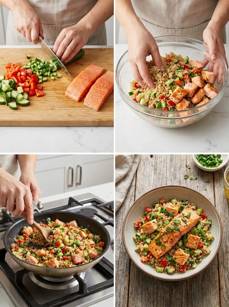 High Protein Salmon Quinoa Bowl: A Complete Homemade Recipe 14 Cooking high protein salmon quin… 202605132242
