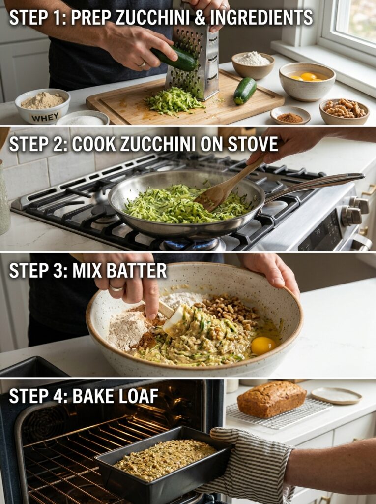 Cooking high protein zucchini bread 202605221512