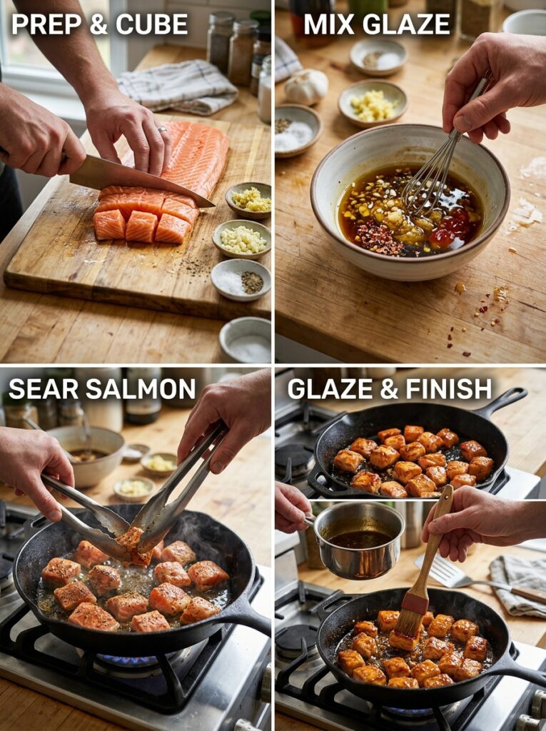High Protein Honey Garlic Salmon: A Complete Homemade Recipe 14 Cooking honey garlic salmon step… 202605121511