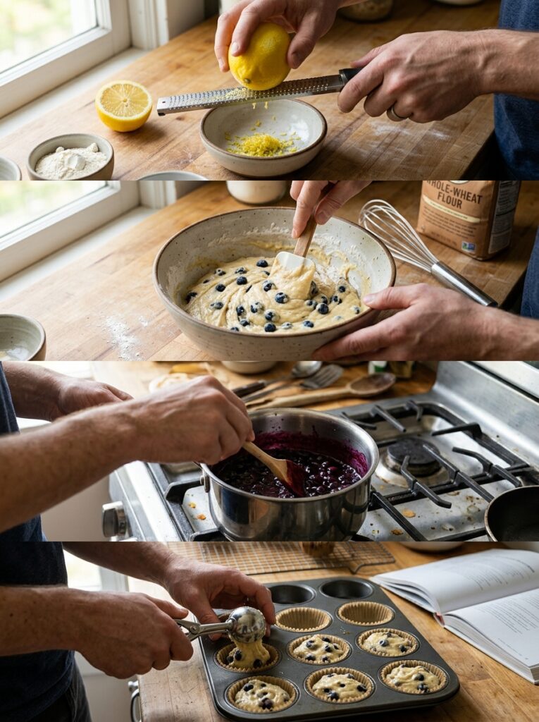 High Protein Lemon Blueberry Muffins: Healthy Breakfast Treat 14 Cooking lemon blueberry muffins … 202605142055