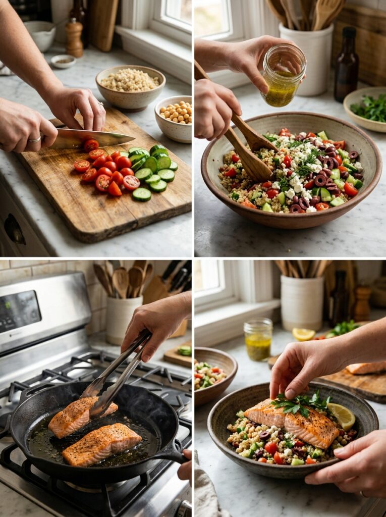 High Protein Mediterranean Salmon Bowl: Flavorful & Healthy Recipe 14 Cooking mediterranean salmon bowl 202605142201