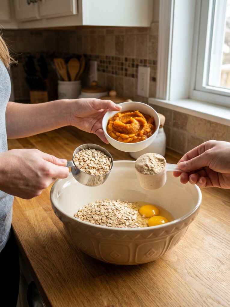 high protein pumpkin oatmeal muffins 14 Cooking pumpkin oatmeal muffins … 202605132223
