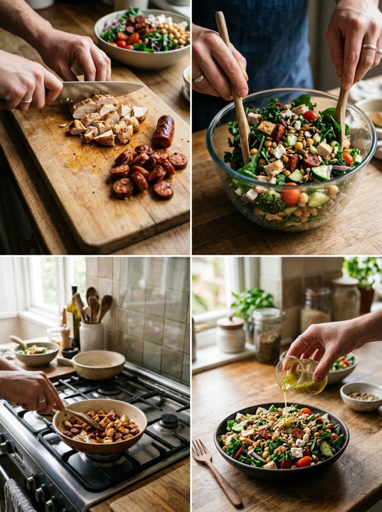 high protein roast chicken chopped salad 14 Cooking roast chicken chopped salad 202605241422