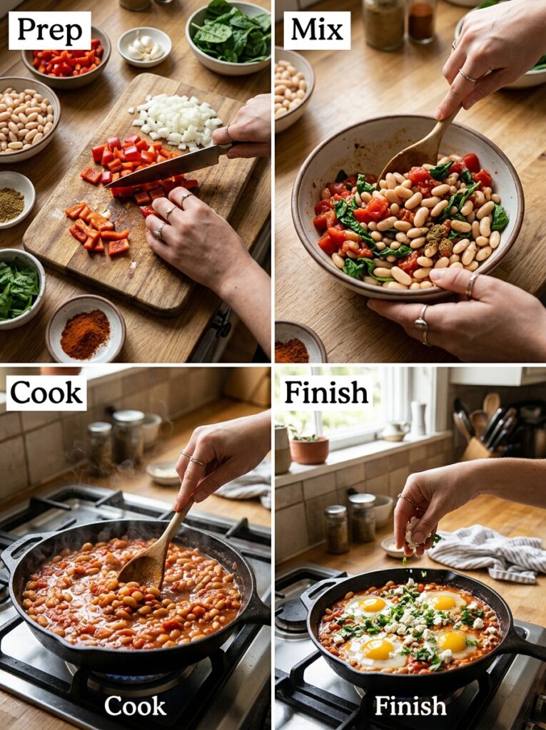 high protein white bean breakfast shakshuka 14 Cooking white bean breakfast sha… 202605091814