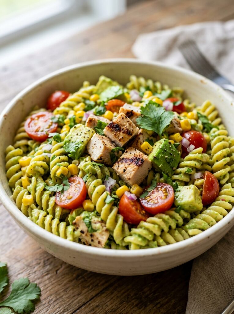 Creamy Avocado Lime Chicken Pasta Salad 12 Creamy avocado lime chicken past… 202606041613