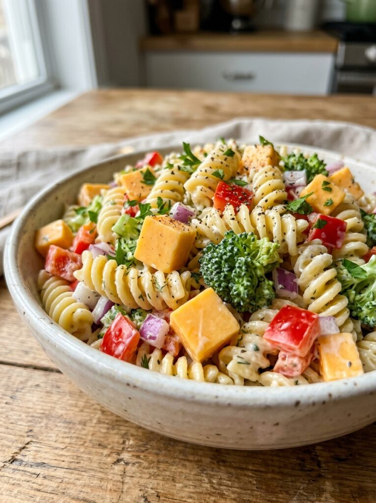 Creamy cheddar cube pasta salad 12 Creamy cheddar cube pasta salad 202606031728