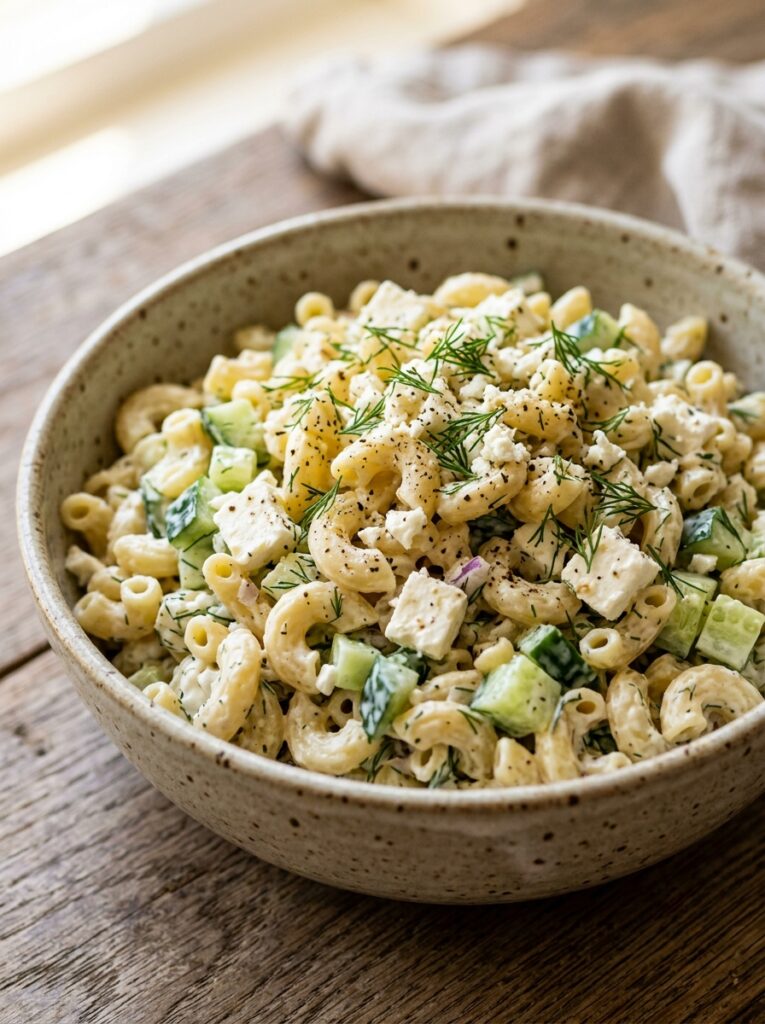 Creamy Feta Dill Cucumber Macaroni Salad 12 Creamy feta dill cucumber macaro… 202606061909