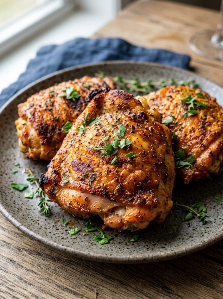 Crispy air fryer chicken thighs 202606081621
