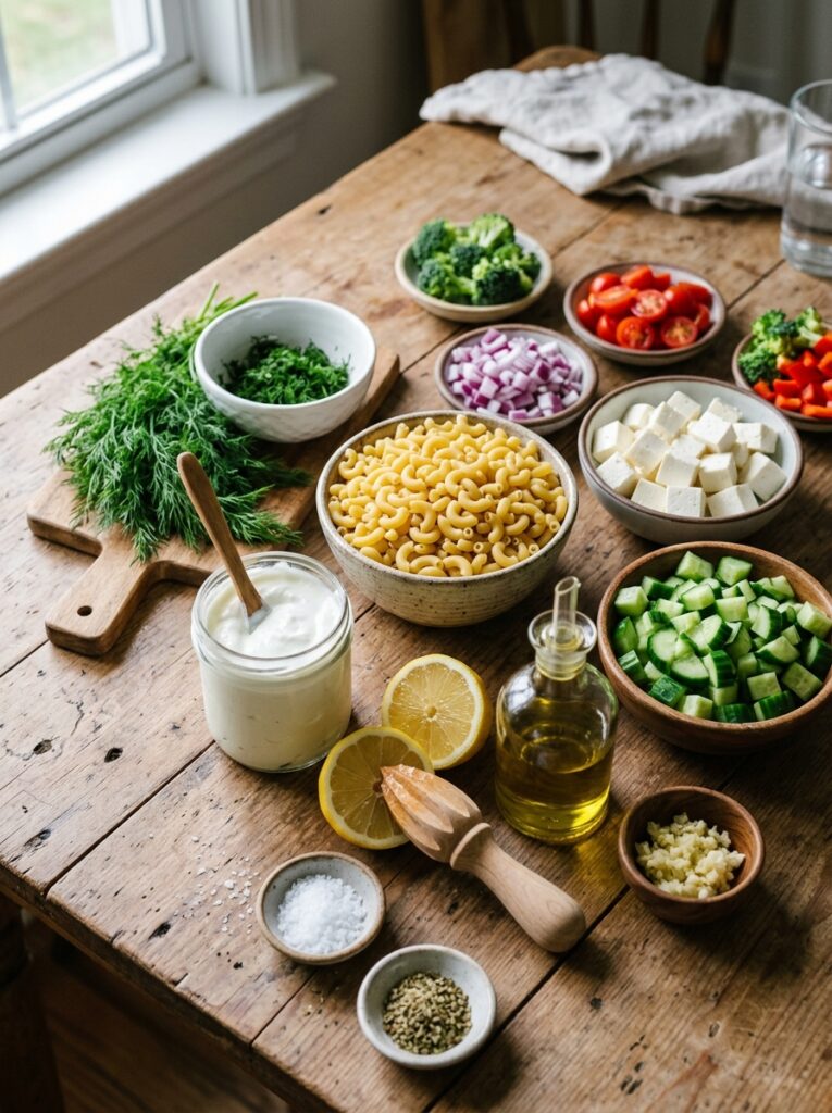 Creamy Feta Dill Cucumber Macaroni Salad 13 Feta dill cucumber macaroni sala… 202606061912