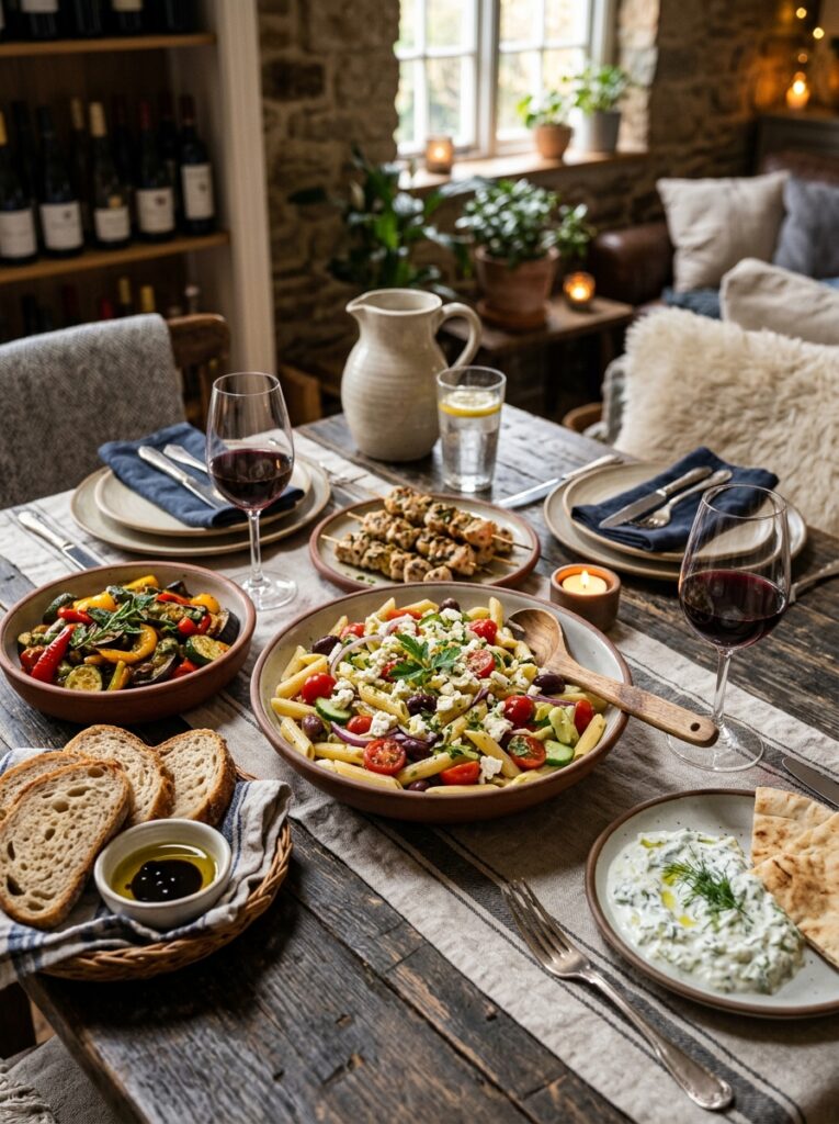 Greek Feta and Olive Pasta Salad: A Quick Mediterranean Delight 15 Feta olive pasta salad setup 202606031732