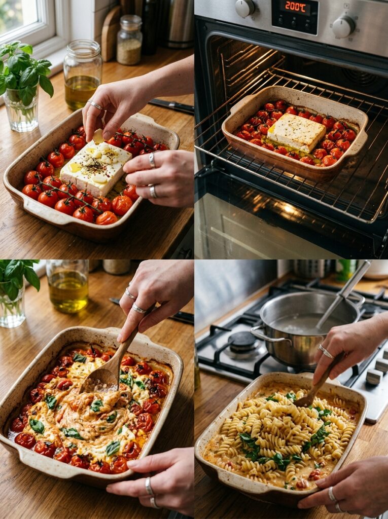 Viral Feta Pasta Baked Tomato 14 Feta pasta baked tomato process 202606091539 1